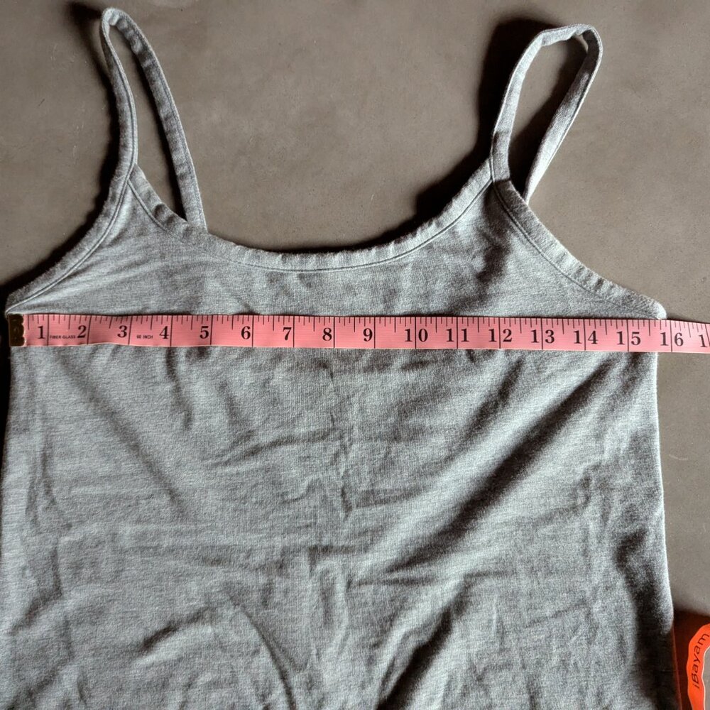 Everlane The Supima® Form Spaghetti Strap Cami | M / Mid Heather Grey - Picture 11 of 16